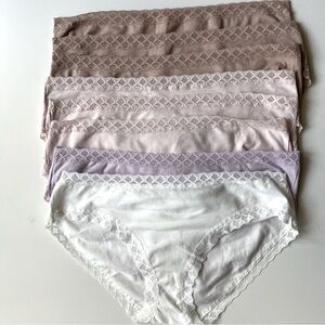 Natori Women's Panties in Cream, Purple, and Brown
